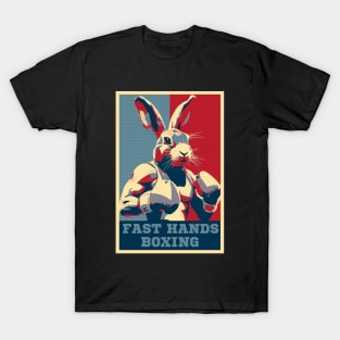 Fast Hands Boxing Rabbit HOPE T-Shirt